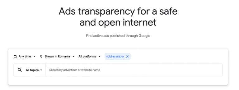 Google Ads Transparency Center