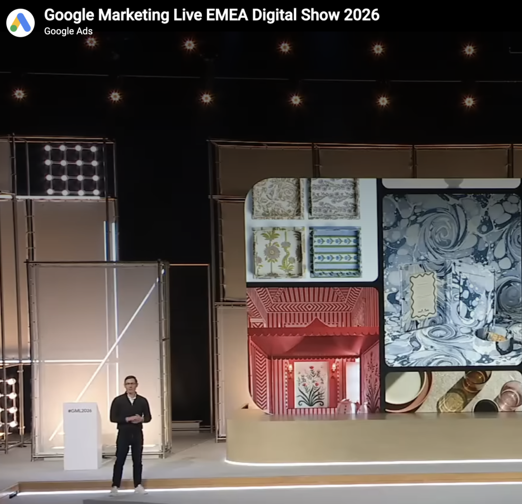 ilustratie Google Marketing Live 2026